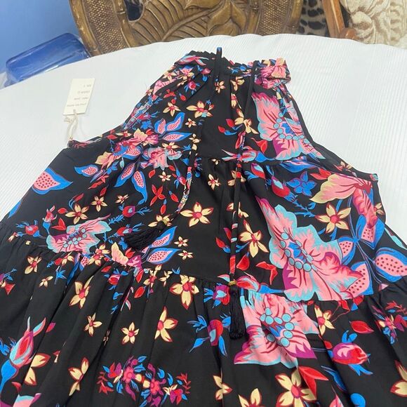 NWT Anthropologie Boemo Black Floral Maxi Dress Size Small New - Picture 5 of 5